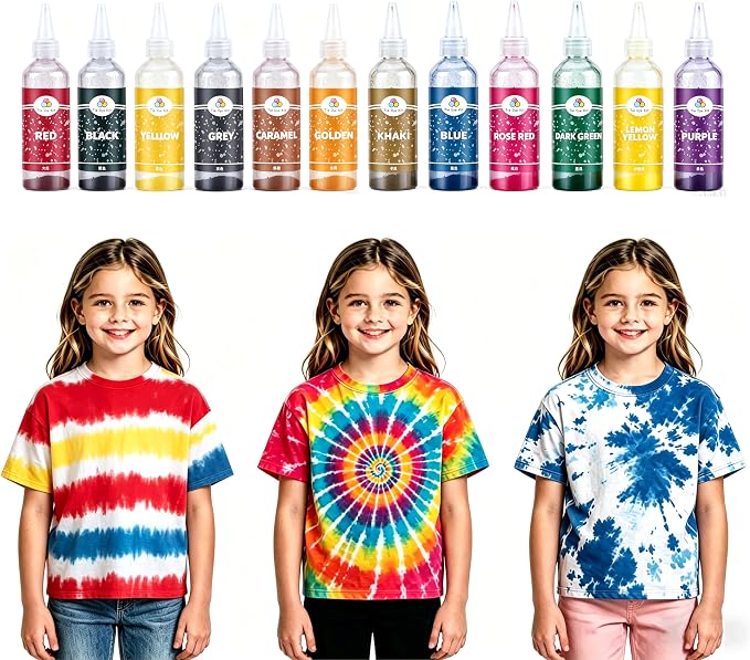 Agitation Eco-Friendly One-Step Tie Dye Kit, All-Inclusive Set by Agitation