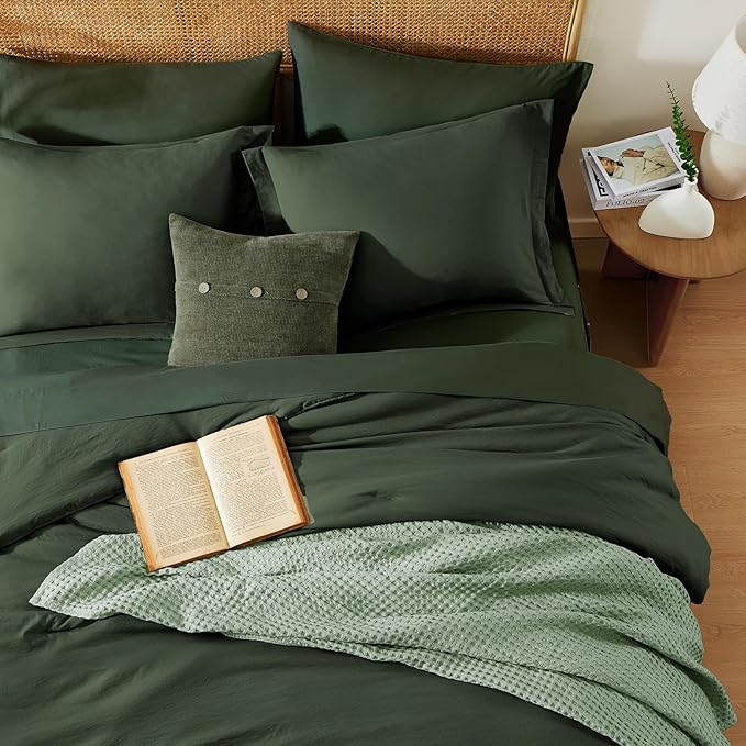 WRENSONGE King Comforter Set, 7 Pieces Deep Forest Soft Bed in a Bag King - Image 5