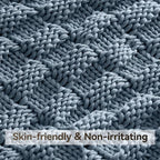 Knitted Weighted Blanket for Adult, No Beads Heavy Blanket 48” x 72'' 12lbs - Image 4