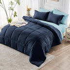 JOLLYVOGUE Full Comforter Set, Ultra-Soft Bed in a Bag Full Size 7 Pieces - Image 8