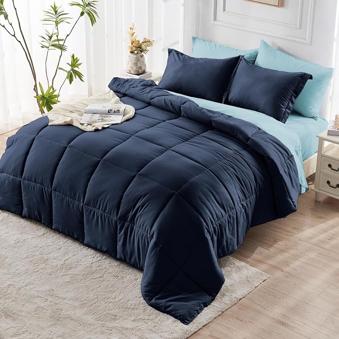 JOLLYVOGUE California King Comforter Set, Ultra-Soft Bed in a Bag Cal King Size - Image 9