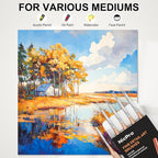 Nicpro Detail Paint Brushes 5 PCS Aesthetic Extreme Fine Tip 10/0 Professional - Image 5