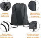 BeeGreen Black Maroon Drawstring Backpack Bags Bulk 2 Pack X-Large 22.4" L x - Image 3