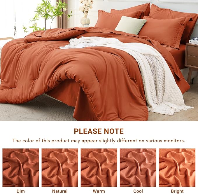 MUXHOMO 5 Pieces Twin XL Comforter Set, Soft Bed in a Bag Twin XL Size - Image 5