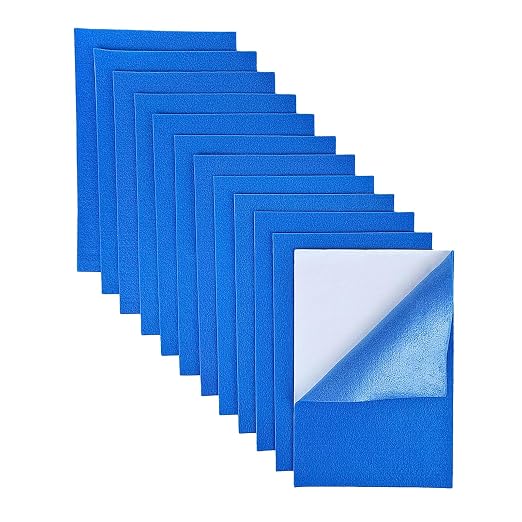 Jtnohx Self Adhesive Felt Sheets, 12 Pieces Felt Fabric by Jtnohx