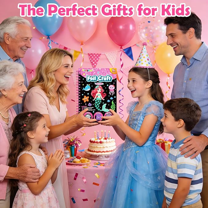 FUNNYB&G Foil Art Crafts for Kids Ages 4-8: Valentines Crafts for Kids 2026 - Image 9