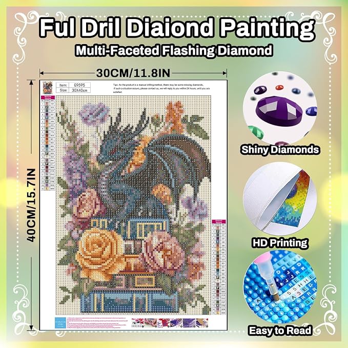 HITO Dragon Diamond Painting Kits - Image 2