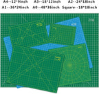 WORKLION Full 9" x 12" Art Self Healing PVC Cutting Mat, Double Sided, Gridded - Image 3