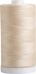 Connecting Threads Cream 100% Cotton Thread Spool | Large 1200 yard thread spool by ConnectingThreads