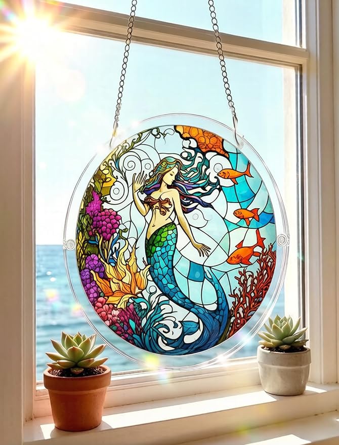 Acrylic Puzzle Suncatcher, Stained Glass Style Art DIY Puzzle - Image 6