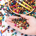 WILLBOND 1300 Pieces Wooden Beads - Image 7