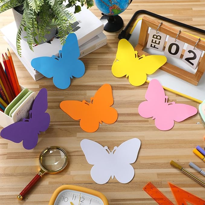 Ireer 48 Pcs Large Foam Butterfly Cutouts 6 Inch Colorful Spring Bulletin Board - Image 3