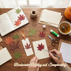 48 Pcs Dried Pressed Fall Maple Leaf - Image 5
