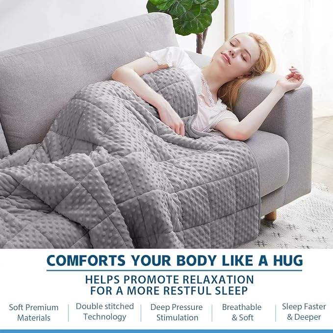 Huloo Sleep Weighted Blanket Twin 15lbs - Image 4