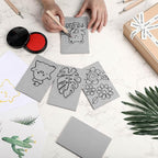 Frienda 30 Pack 4"x6" Rubber Carving Blocks Rubber Stamp Carving Linoleum Blocks - Image 6