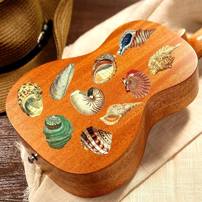 50PCS Aesthetic Sea Shell Stickers, PET Conch & Clamshell Decals, Waterproof - Image 6