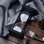 BELLAWARE Hourglass Timer with White Sand, 30 Minute Wooden Sand Timer | - Image 3