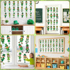 OBUSATT 60 Pcs St. Patrick's Day Leprechaun Theme Cutouts March Bulletin Board - Image 7