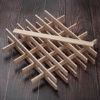 Wood Strips Trim Slats for Crafts, Square Wooden Dowels Wooden Sticks for Crafts - Image 2