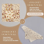 Buryeah 1 Pcs Quilt Design Wall Fabrics 72 in x 60 in - Image 4