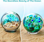QFkris 4'' Sea Globe Hand Blown Art Glass Decor - Image 4