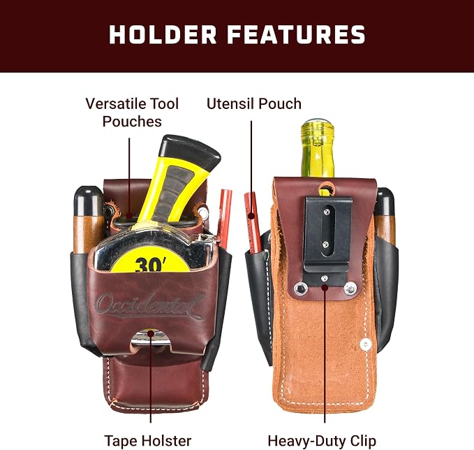 Occidental Leather Clip-On 4 in 1 Tool/Tape Holder - Image 3