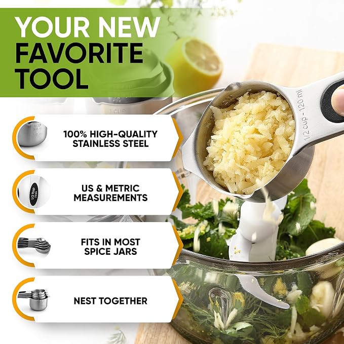 Spring Chef Magnetic Measuring Cups & Spoons Set of 9 - Image 5