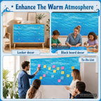Ocean Waves Bulletin Board Roll Non-Woven Fabric Poster 16in X 20ft | Back to - Image 5