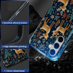 Case for Samsung Galaxy S26 Plus Case, Cute Christmas Reindeer Design- Hybrid - Image 4