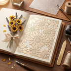 5x7 Inch Sunflower 3D Embossing Folder - Image 5
