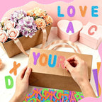 2 Inch Large Foam Letter Stickers Glitter Big Font - Image 4