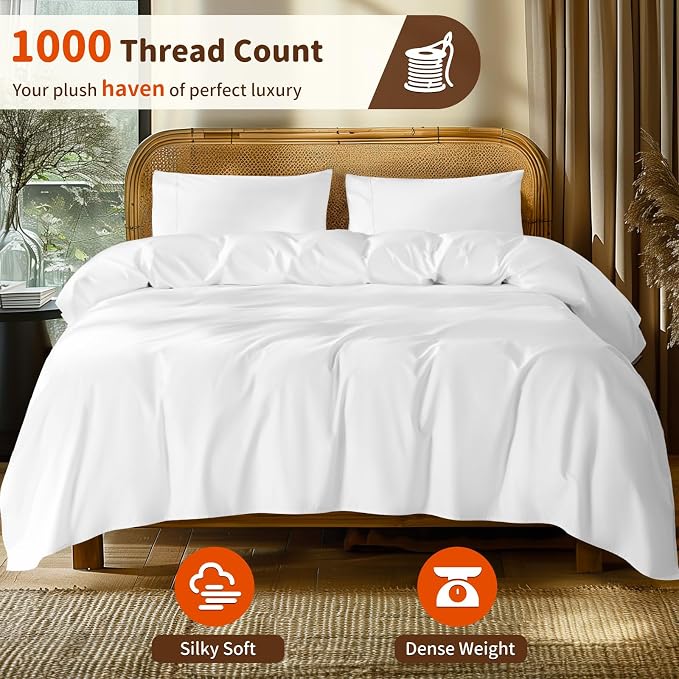 LBRO2M Split King Sheet Sets for Adjustable Bed 1000 Thread Count 100% Egyptian - Image 2