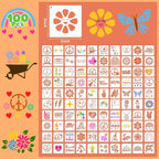 Fainne 100 Pcs 2 Inch Stencils Small Stencils - Image 2