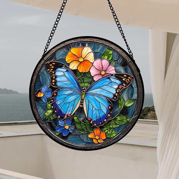 Stained Glass Window Hanging, Mother's Day Birthday Gifts - Image 3