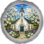 Magnolia Garden 10-Inch Country Church Stepping Stone by DicksonsGifts
