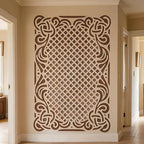 TIAMECH A4 Reusable Vintage Floral Frame Stencil - Image 5