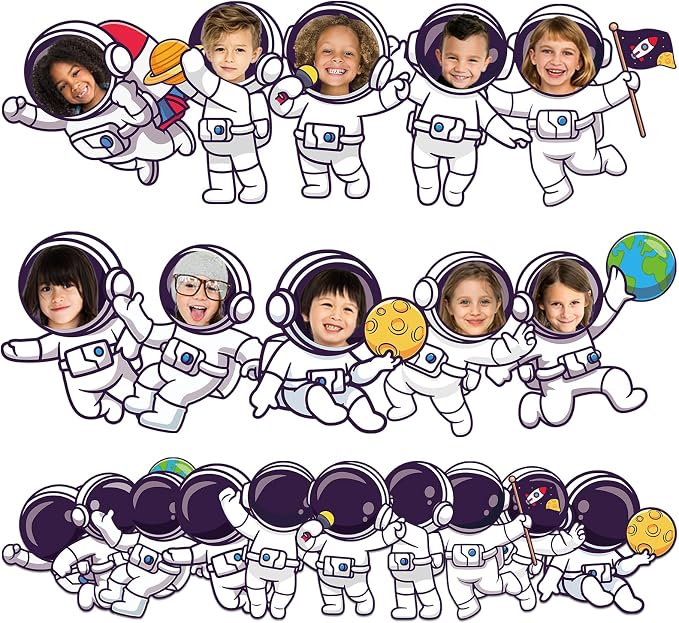 160Pcs Outer Space Cutouts Back to School Bulletin Board Decoration Set by gisgfim