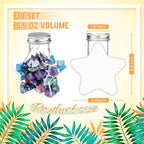 Yinkin 30 Pcs 5.5 oz Star Sand Art Bottles Plastic Clear Sand Bottles - Image 4