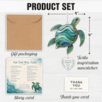 Devory Sea Turtle Gifts for Women, 4 Inch Acrylic Turtle Suncatcher for Windows - Image 2