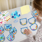 42PCS Summer Activities Crafts Bulk: Sea Animal Ocean Scene Paper Suncatchers - Image 2