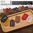 30 Pcs Leather Key Fob Kit, Rectangular Laser Engraving Blanks - Image 5