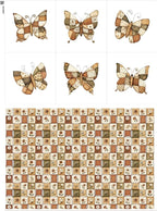 Cotton Patchwork Quilting Fabric Panel – 155×100 cm, 100% Cotton, Made in by FabricsTown