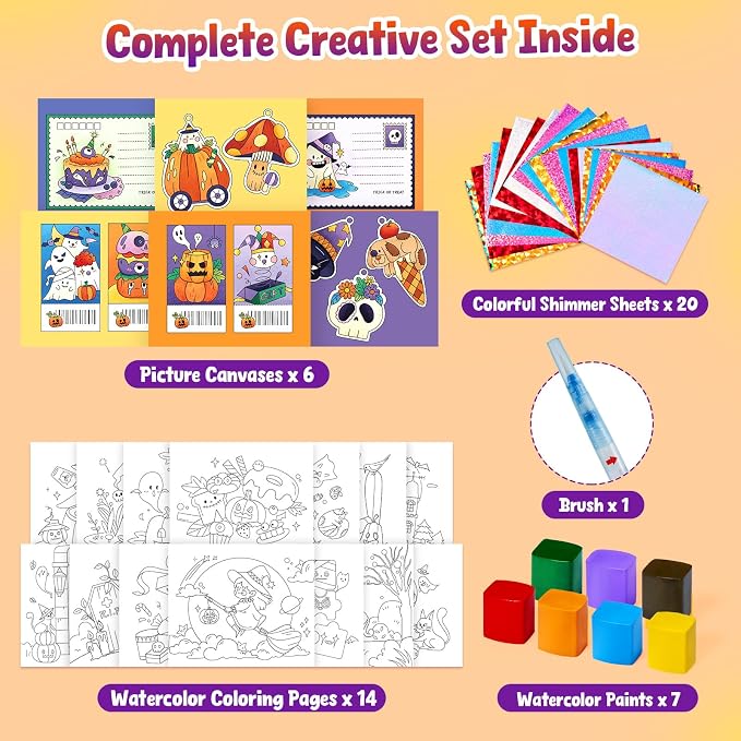 JoyCat Paint with Water Coloring Books & Shimmer Art | Art & Craft Activity - Image 3