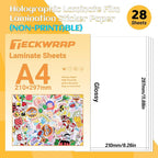 TECKWRAP Laminating Sheets Clear Laminate Sheets Sticker Paper - Image 2