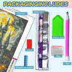 Diamond Art Kits for Adults, Full Drill Castle Diamond Painting Kits for Adults - Image 3