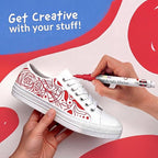 5 Acrylic Red Paint Pens - Image 5