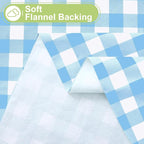 Smiry Rectangle Table Cloth, Waterproof Vinyl Tablecloth - Image 4