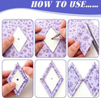 Neworkg 600 PCS 1.5" Diamond 60 Degrees Piecing Paper Templates, Quilting - Image 4