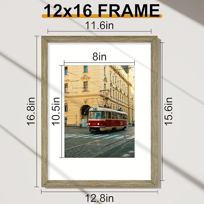 Vittanly 12x16 Picture Frames Set of 2, Ornate Vintage Photo Frame - Image 2