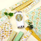 Yellow Leaves Boho Permanent Adhesive Vinyl 12 Sheets 12'' x 10'' | Green - Image 7